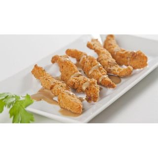 Rabas De Pollo Con Salsa Gouda