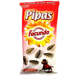 Pipas De Girasol Tostadas Y Con Sal Facundo 200 G.