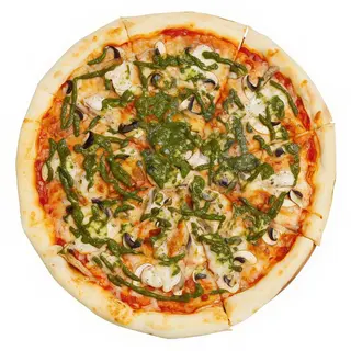 Pizza de pesto (28 cm.)