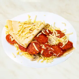 Palačinka kulen, šunka i pečenica
