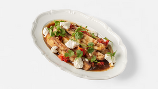 Хрустящие баклажаны с брынзой