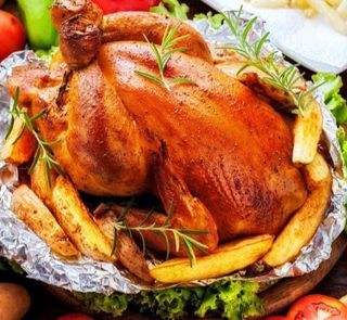 Pollo entero asado