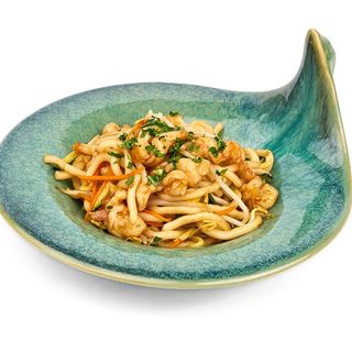 201 Udon con gamberi