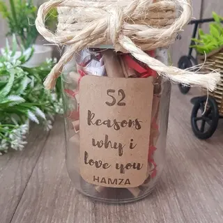 52 Reasións Why I Love You-jar Gift -