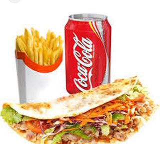 Lahmacun + Patatas + Bebida