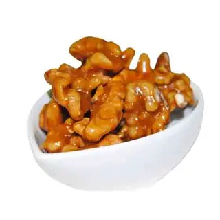 Nueces fritas con miel