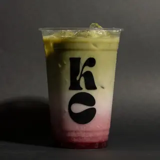 Iced Strawberry Matcha Latte