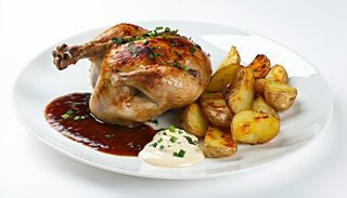 Meniu jumatate de pui la jar