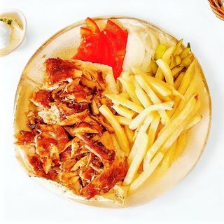 Plat chawarma poulet