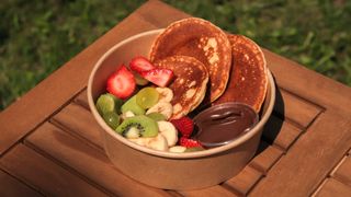 Pancakes z białą czekoladą