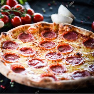 Pizza Salami cu gorgonzola Ø32cm