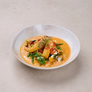 Curry Thai " Servis Avec Du Riz "