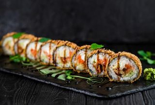 futomaki tempura de salmon