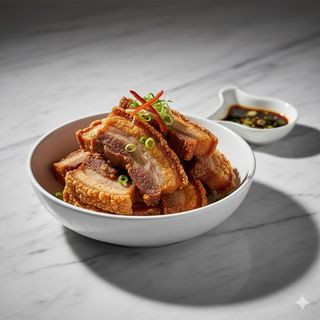 25 - Pancetta di maiale fritto 油渣