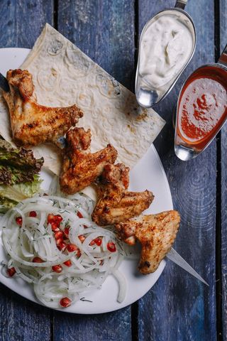 Шашлык из куриных крылышек