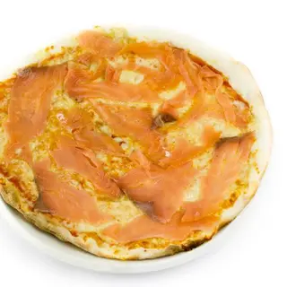 Pizza salmón 4 quesos