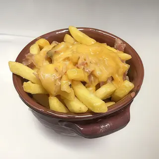 Patatine cheddar e bacon