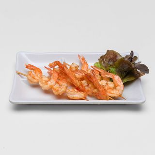 Spiedini di gamberi