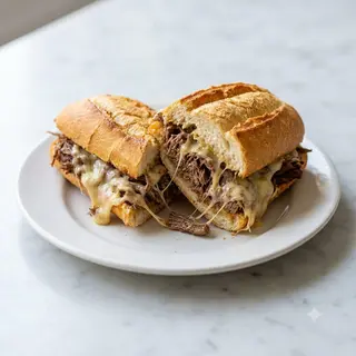 Bocadillo De Carne Mechada Con Queso
