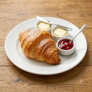Croissant Mantequilla Y Mermelada