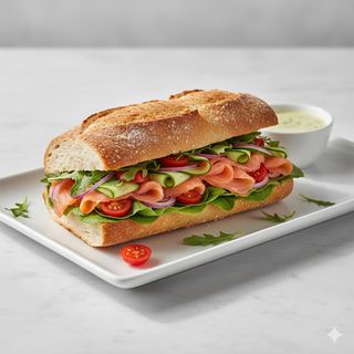 Bocadillo Especial Vegetal De Salmón