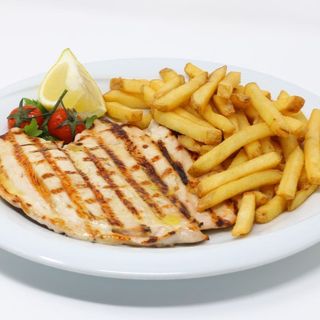 Petto di pollo e chips