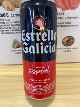 Cerveza Estrella Galicia Lata (330 Ml.)