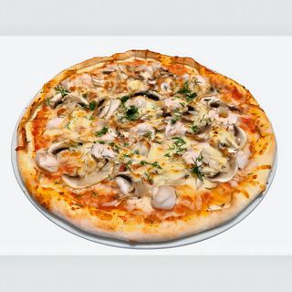 Пицца курица с грибами