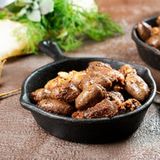 Пилешки сърчица с лук (300г)