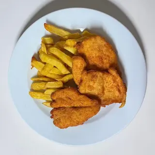 Escalopa de Pollo con Patatas fritas
