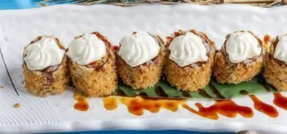 Maki fritto Philadelphia mango o fragola o kiwi