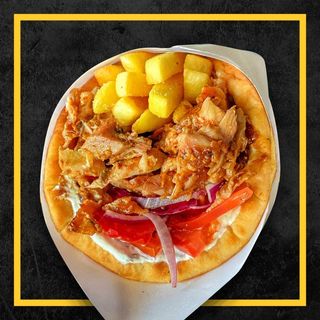 Western gyros + Coca-Cola