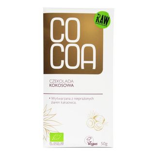CZEKOLADA KOKOSOWA BIO 50 g - COCOA