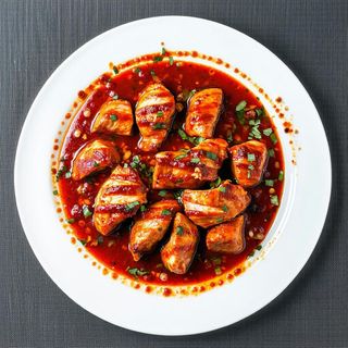 Pollo in salsa agropiccante