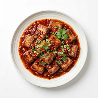 Cerdo Con Salsa Picante