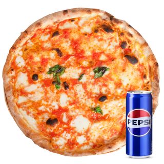 Margherita con ragù + Pepsi in lattina