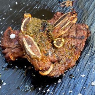 Churrasco De Ternera (asado de tira) al chimichurri con patatas