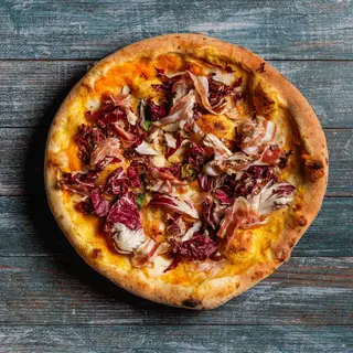 Zucca e pancetta radicchio