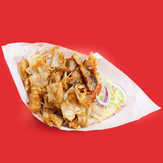 kebab De Pollo solo carne salsa