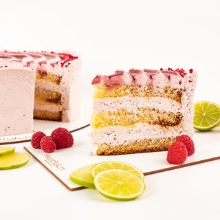 Porción De Lima Y Frambuesa