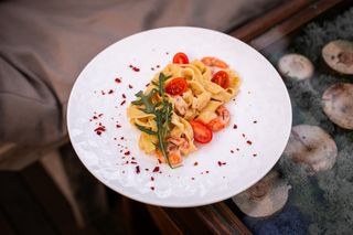 Паста фетучіні з креветкою