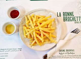Plat frites fraîches 