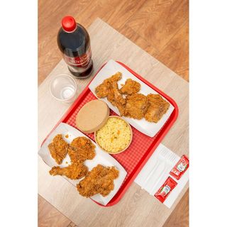 9-piece chicken combo with rice bowl & soda