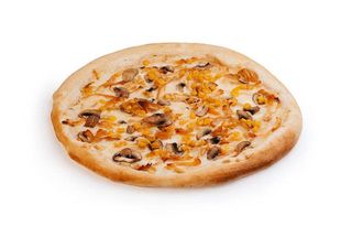 Пицца с куриным филе и грибами