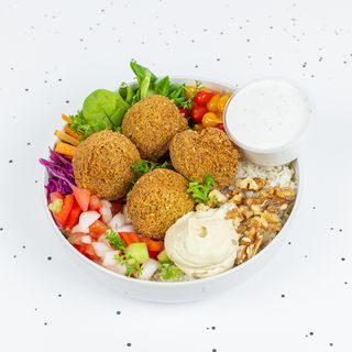Falafel Over Rice (vege)