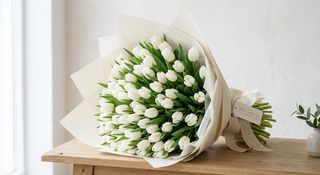 Bouquet di Tulipani Bianchi Premium