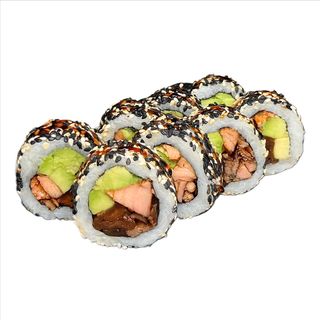 California z pieczonym łososiem