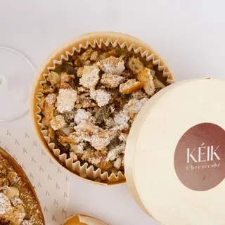 Tarta de queso con horchata y fartons