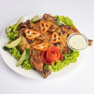 Цыпленок табак в соусе шкмерули 