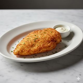 Plato De Pechuga De Pollo Rebozado